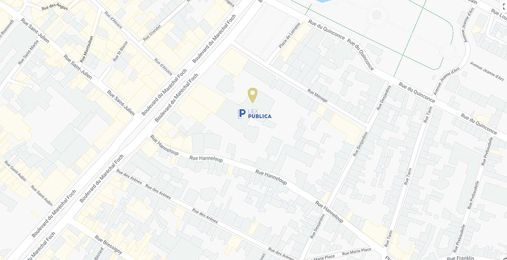 Carte Google Map du cabinet Lex Publica